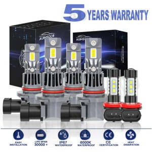 For Nissan Quest SE Van 2004-2009 Xenon White LED Headlight Fog Light Bulbs Kit - Picture 1 of 16