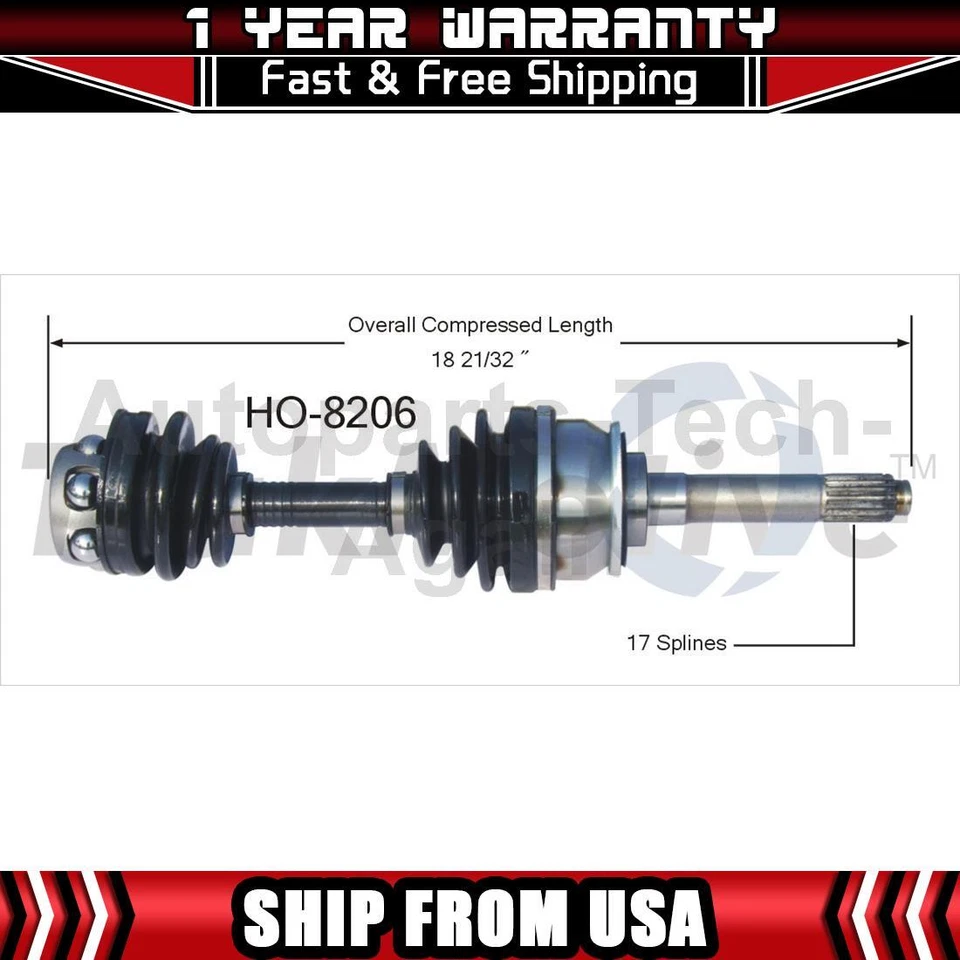 Eje CV delantero derecho TrakMotive 1 eje articulado se adapta a Isuzu Rodeo 1996-1997 Foto 1 de 1
