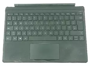Microsoft Surface Pro 3 4 5 6 7 Type Cover UK Keyboard Black Grade-C Condition - Picture 1 of 12