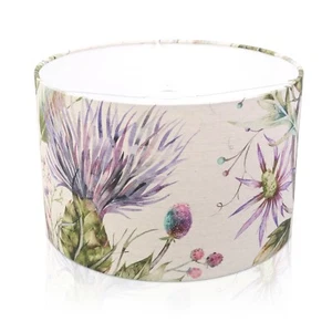 Handmade VOYAGE Varys Violet floral Lampshade Table Lamp, Pendant Shade - Picture 1 of 2