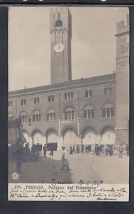 Cartolina Treviso Palazzo dei Trecento ANIMATA ED66 - Picture 1 of 1