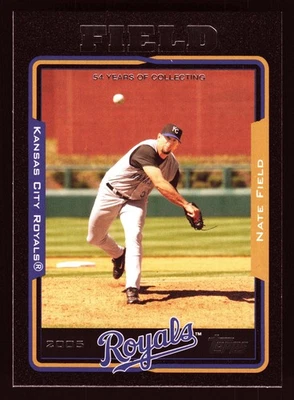 Nate Field Kansas City Royals 2005 Topps Black #138 SN /54 - Image 1 of 2