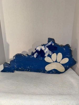 Wood Cutout Shape of Kentucky Wildcats Freestanding Shelf Sitter Decor - Image 1 of 4