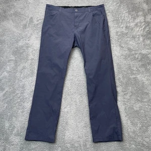 Eddie Bauer Hose Herren 42x32 blau Stretch gerades Bein wasserabweisend Ripstop - Bild 1 von 10
