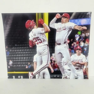 Wehiwa & Kuhio Aloy Signed 8x10 Photo Arkansas Razorbacks Baseball NCAA AAC COA - Picture 1 of 4