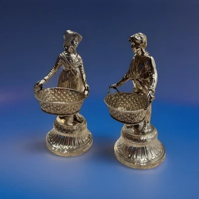 Cesta de compotas antiguas de plata 800 para niño y niña - 766 g Foto 1 de 4