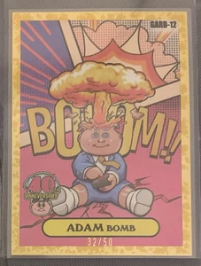 GPK 40th Anniversary Adam Bomb GARB-12 Gold /50 32/50 2025 Topps - Picture 1 of 2