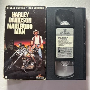 Harley Davidson and the Marlboro Man 1991 VHS Tested Mickey Rourke Neo Western - Picture 1 of 6