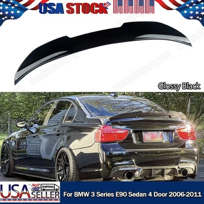 HIGHKICK TRUNK SPOILER WING FOR 06-11 BMW E90 3 SERIES 328I 335I SEDAN PSM STYLE Foto 1 de 4