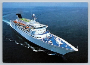 Vintage MV Ocean Pearl Kreuzfahrtschiff Pearl Cruises Postkarte 6x4 - Bild 1 von 2
