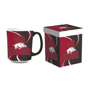 University of Arkansas, 14oz Ceramic Cup of Awesome with Matching Box - Picture 1 of 1