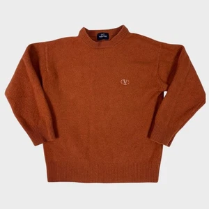 Giancarlo Valentino Wollpullover Medium Rostrot Orange GESCHRUMPFT  - Bild 1 von 9