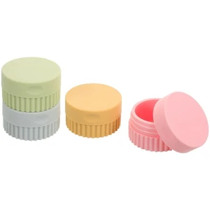  4 Pcs Makeup Travel Jars Size Containers Face Body Cream Silicone - Picture 1 of 20