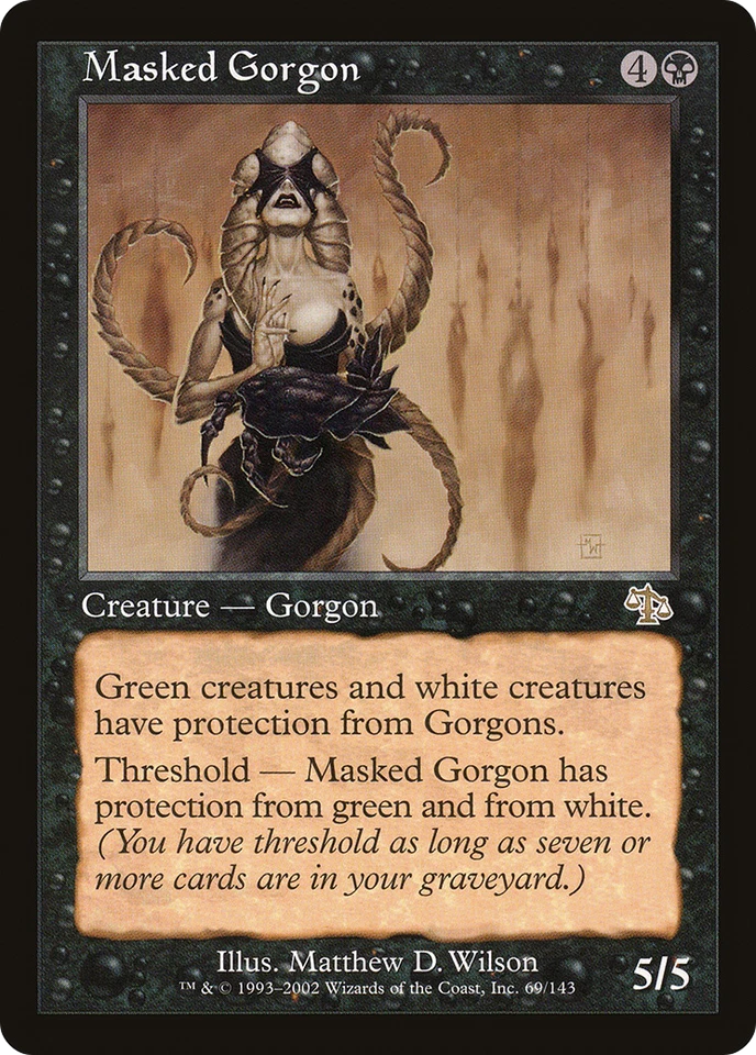 Masked Gorgon #69 (Foil) (MP) Judgment JUD Magic MTG - Image 1 of 1