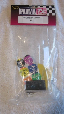 PARMA 1/24 BRABHAM FORMULA 1 CON MASCARILLA .015 LEXAN CUERPO TRANSPARENTE Foto 1 de 2