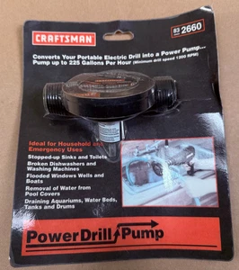 Craftsman Power Drill Water Pump 390.269601 Drill Attachment Bit 1200 RPM - Picture 1 of 9