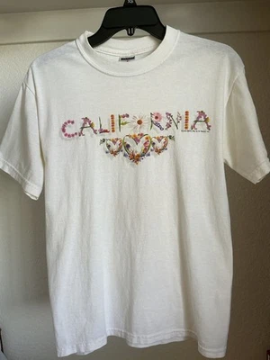 Vintage Jerzees Heavyweight Cotton Women S California Flower T-shirt Pre-owned - Image 1 of 4