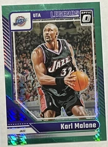 2024-25 Panini Donruss Optic - Legends Karl Malone #229 Green Hyper Prizm /249 - Bild 1 von 2