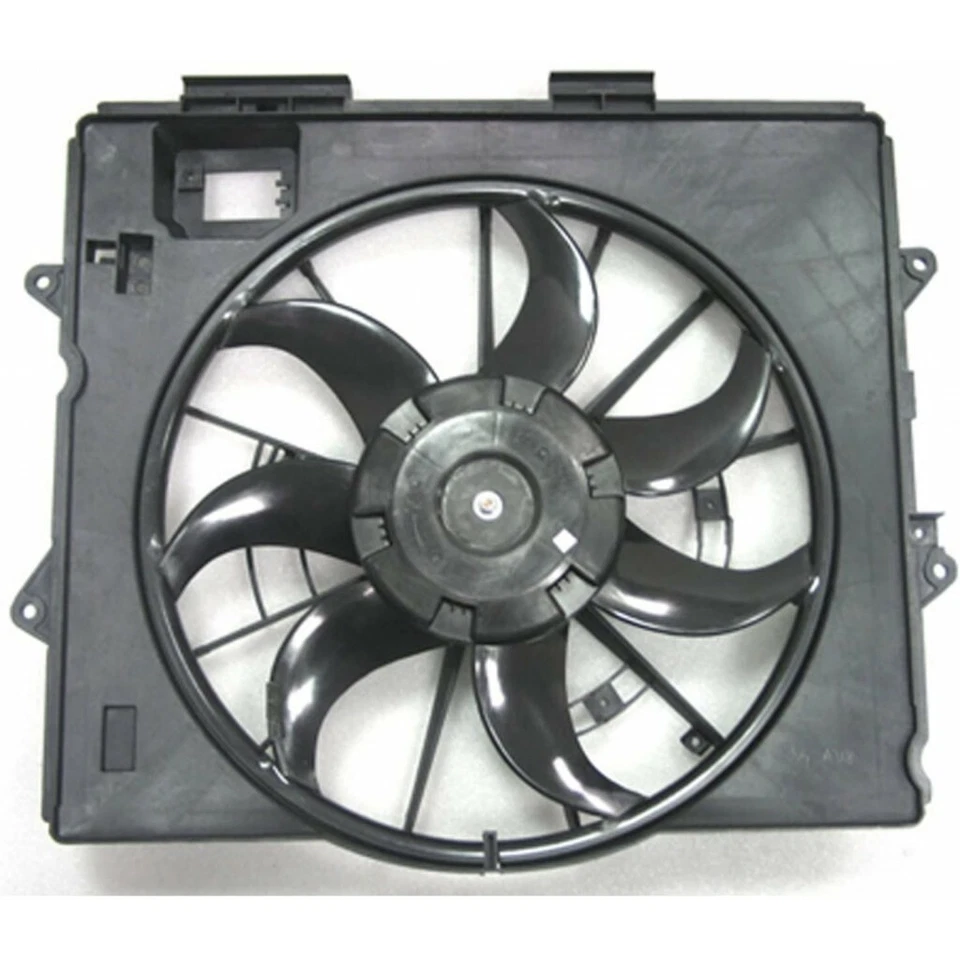 散热器单风扇组件 V6 3.6L 和 V8 4.6L 适合 2009 2013 凯迪拉克 CTS — 第 1/1 张图片
