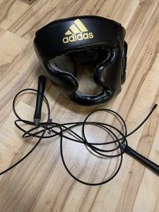 Kopfschutz Größe S Seil Schwarz Verstellbar Adidas Boxen wie Neu - Bild 1 von 2