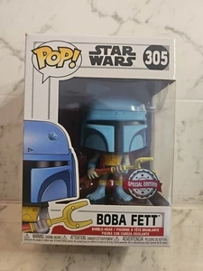 Boba Fett 305 ~ Star Wars ~ Funko Pop Vinyl ~ Special Edition FREE POP PROTECTOR - Picture 1 of 6