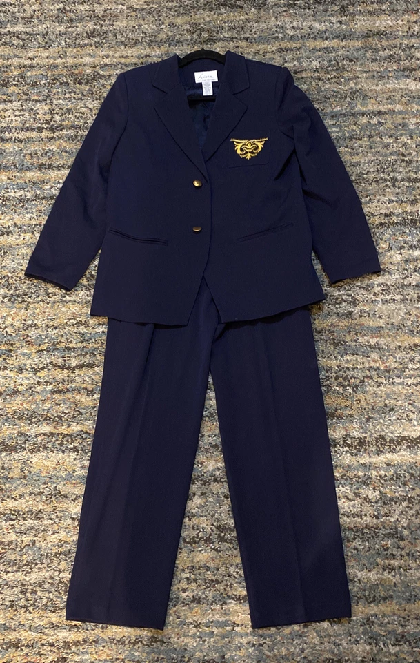 Traje Blazer Linea By Louis Dell Olio Mujer Azul Manga Larga Talla M (S5) Foto 1 de 4