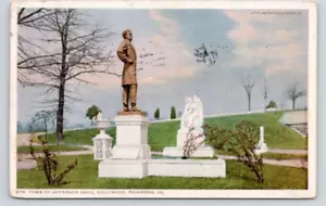 POSTAL TUMBA DE JEFFERSON DAVIS MONUMENTO HOLLYWOOD CEMENTERIO RICHMOND VIRGINIA - Imagen 1 de 2
