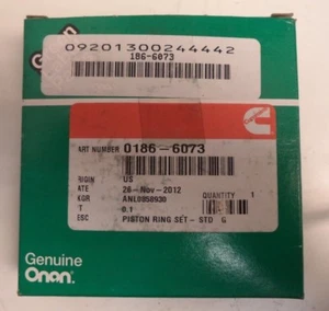 Cummins Onan Piston Ring Set, pn 0186-6073 - Foto 1 di 3