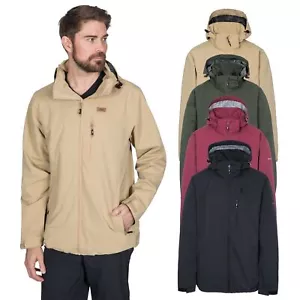 Trespass Mens Waterproof Jacket with Hood Taped Seams XXS -XXXL Weir - Picture 1 of 13
