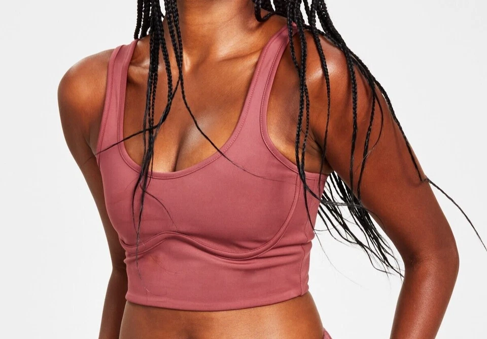 Jenni Style Not Size Women's Corset Bra Crop Top, Sunsweet Plum, Large - Image 1 of 1