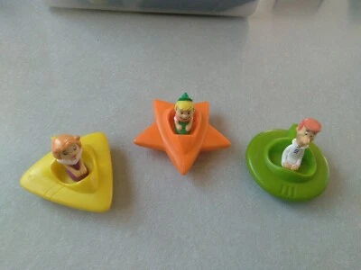 Lote Antigo 1989 Hanna Barbara George Judy Elroy Jetson Brinquedo de Carro Wendys Brinquedo Refeição Infantil - Imagem 1 de 4