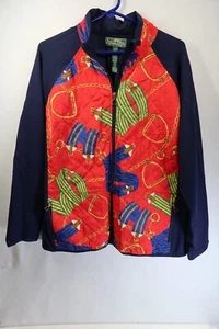 LRL Ralph Lauren Jacket Womens 3X Quilted Full Zip Up Coat Colorful Casual - Picture 1 of 9