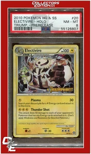 Triumphant 20 Electivire Holo Prerelease PSA 8 - Picture 1 of 2