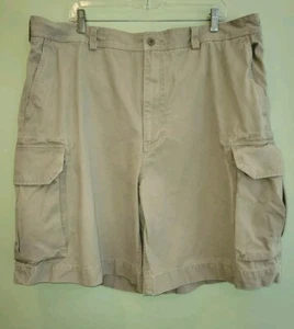 Daniel Cremieux Men's Tan Khaki Canvas Cargo Shorts With Pockets Size 42 - Picture 1 of 9