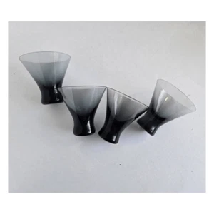 Juego de 4 copas de cóctel Morgantown Swanky Martini Midcentury años 50 - Imagen 1 de 5