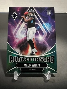 2022 Panini Phoenix Malik Willis RC Rookie Rising Teal /150 Titans - Bild 1 von 2