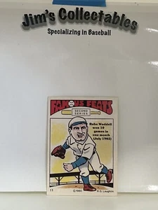 1980 Laughlin Famous Feats Baseball #11 Rube Waddell NM/MT - Picture 1 of 1