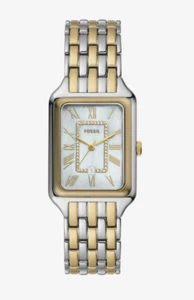Fossil Raquel Dreizeiger Datum Bicolor Edelstahl Uhr ES5305 - Bild 1 von 5
