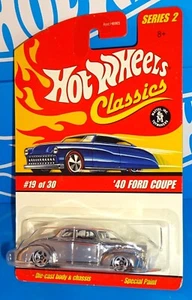Ford Hot Wheels 2006 Classics Series 2 #19 '40 cupé cromado con WL5SP - Imagen 1 de 2