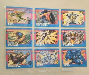 1992 IMPEL MARVEL X-MEN SERIES 1 COMPLETE BASE SET + 3 HOLOS SLEEVED - 103 CARDS - Picture 1 of 21