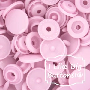 KAM Druckknöpfe B18 pastellrosa Gr. 20 Kunststoff Druckknöpfe ohne Nähen Knopf/Nähen/Verschlüsse - Bild 1 von 12