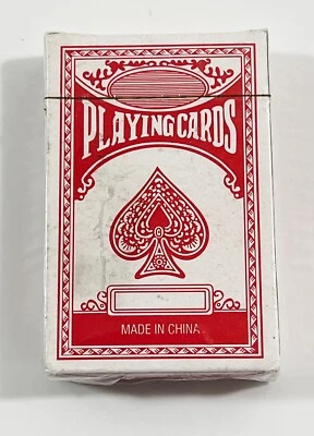Red Playing Cards By Road Island Novelty ~ New Sealed Box - Image 1 of 4