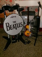 Rockband the beatles Ps3 game limited edition drum guitar mic boxed