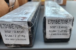 (2 Pack) BEST WELDS 7018-332X5 MILD STEEL ELECTRODE, CARBON STEEL, 3/32 IN, 5lb - Picture 1 of 4