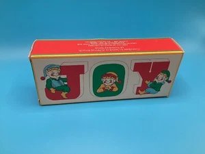 Vintage Christmas Candles By Avon “Joyous Message” Figural Novelty Decor 1984 - Picture 1 of 5