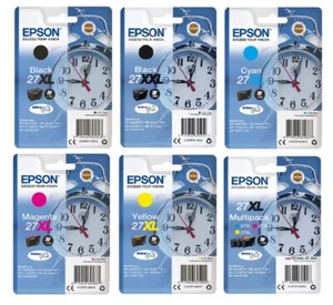 Genuine Epson 27XL, Ink Cartridge WorkForce WF-7710DWF WF-7715DWF WF-7720TWF LOT - Picture 1 of 15