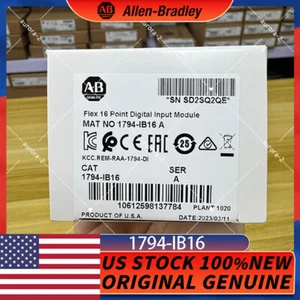 Nuevo módulo de entrada de E/S flexible Allen Bradley 1794-IB16 SER A 1794-IB16 sellado - Imagen 1 de 6