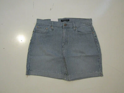 Pantalones Cortos para Mujer CALVIN KLEIN Ferrocarril Rayas Dobladillo Deshilachado Largo Medio Talla 16 Nuevos con Etiquetas Foto 1 de 3