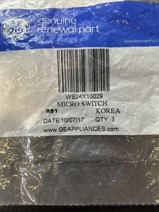 GENUINE ORIGINAL OEM GE WB24X10029 Microwave Micro SWITCH NEW - Picture 1 of 2