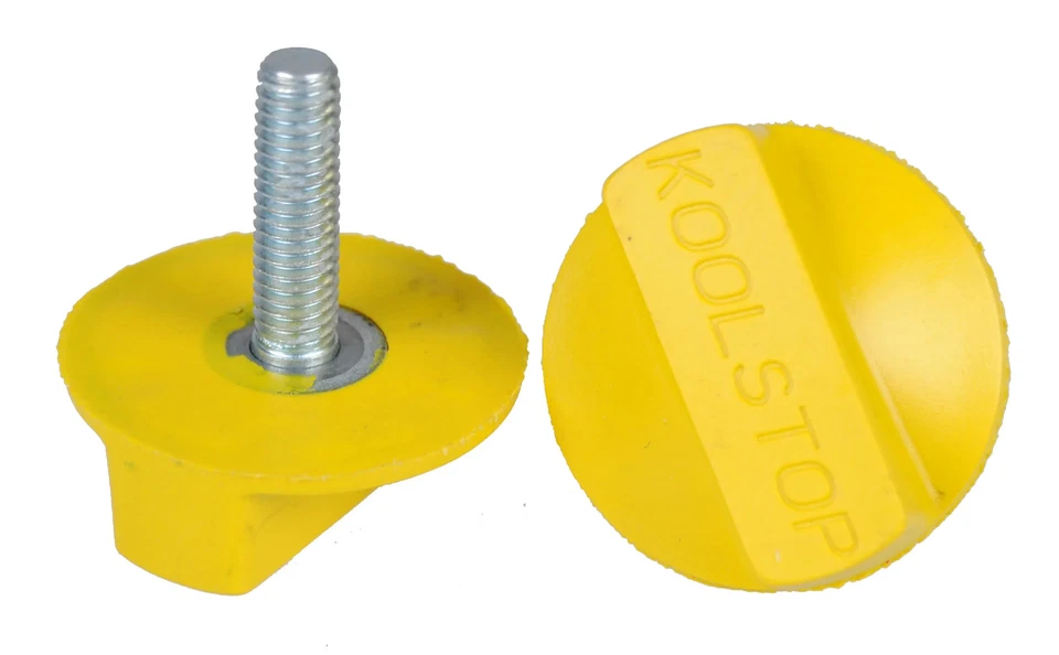 KOOL STOP Intl'l vieja escuela BMX aletas bicicleta pastillas freno recargas (par) - amarillo Foto 1 de 1